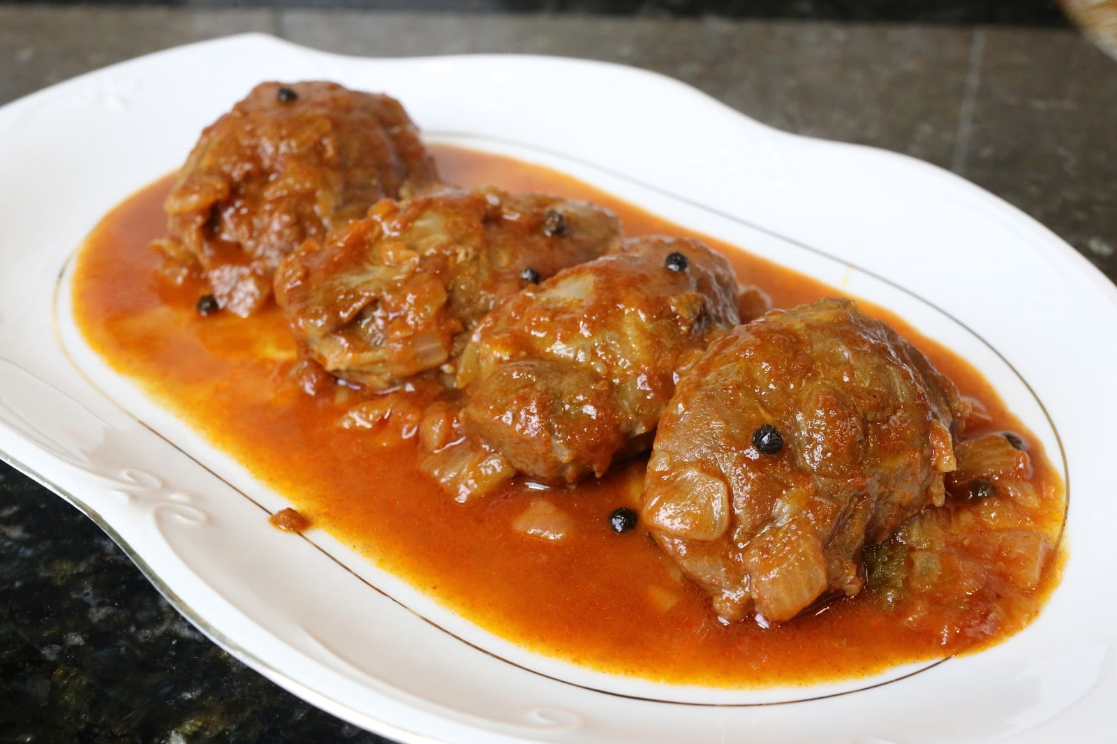 Receta de Carrillada en salsa tipica de Andalucia