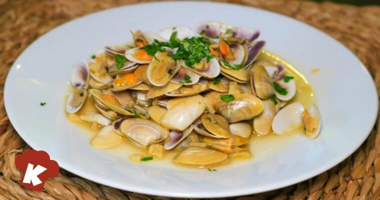 Receta de Coquinas al ajillo tipica de Andalucia